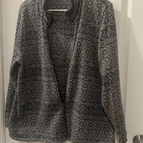 Gray Patterned Zip-Up Jacket - Picture 5 of 5